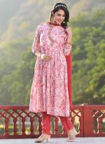 Muslin Silk Light Pink Festival Wear Hand Work Readymade Salwar Suit